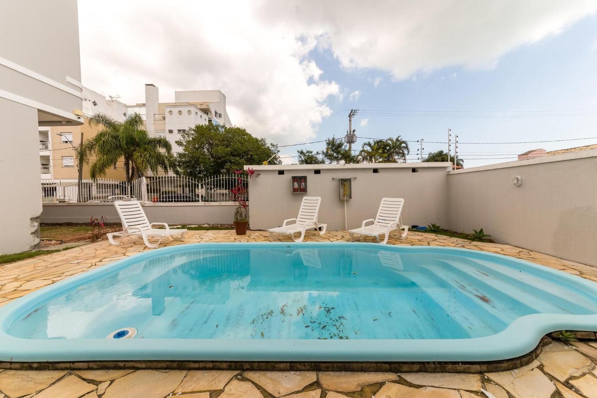 Belo Apto C/ Piscina Em Jurere 800M Do Mar Chr101 Leilighet Florianópolis Eksteriør bilde